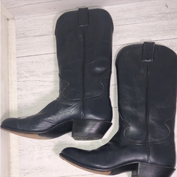 🖤 Handmade black cowgirl boots 🖤 - Picture 5 of 9